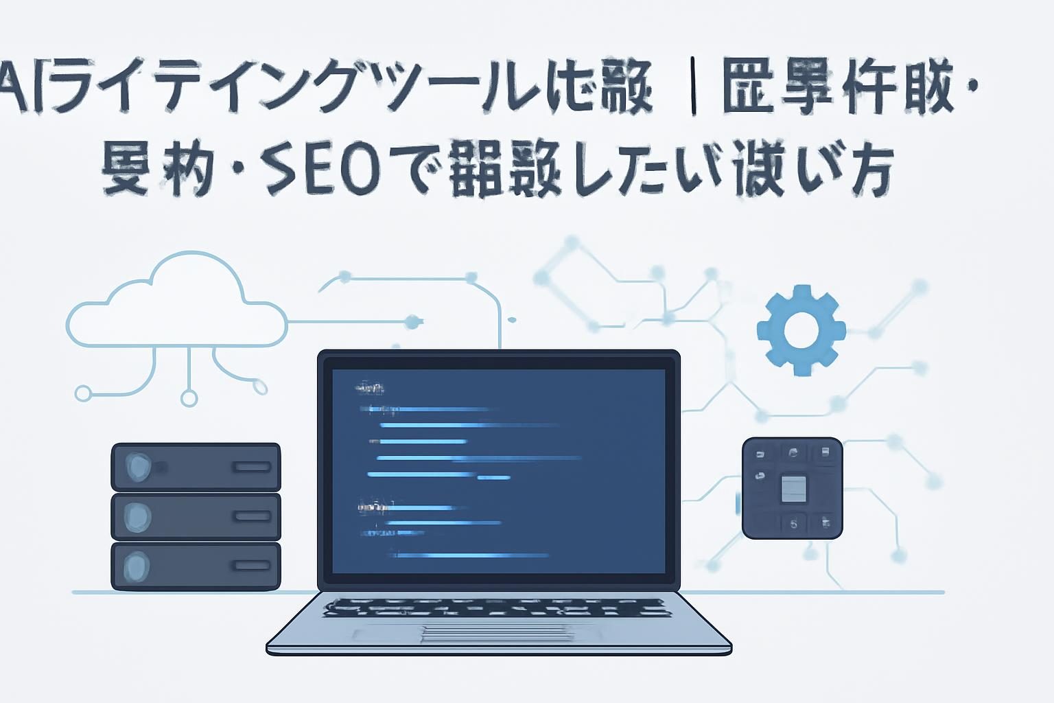 AIライティングツール比較｜記事作成・要約・SEOで確認したい選び方のイメージ画像