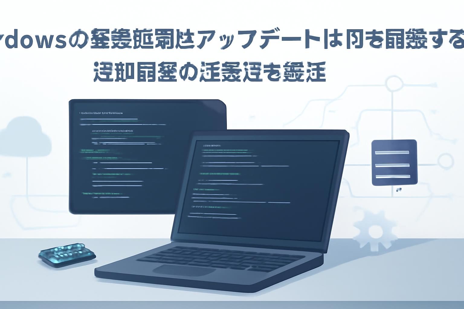 Windowsの緊急脆弱性アップデートは何を確認する？更新前後の注意点を整理のイメージ画像